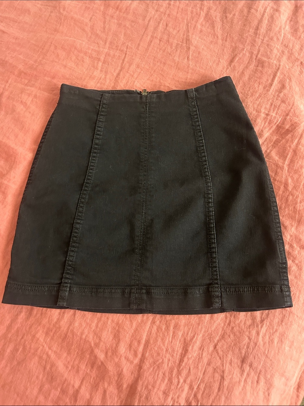Free People Black Mini Skirt